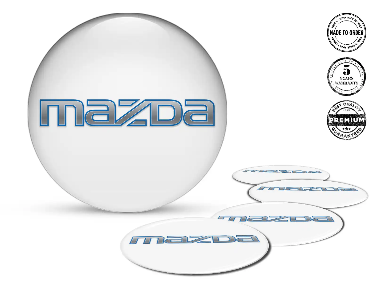 Mazda Pegatina en Aros Diseño Silicona Alta Calidad